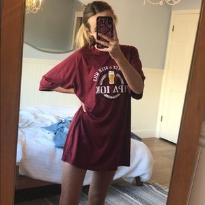 oversized beer t shirt